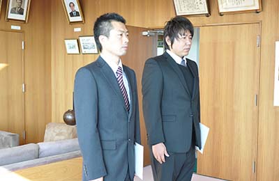 静岡県富士市からの派遣職員の辞令交付.jpg