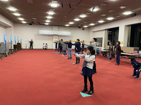 吹き矢2　正面みんなで