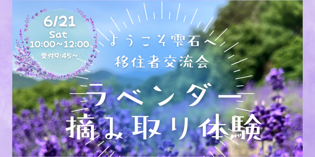 ラベンダー摘み取り体験